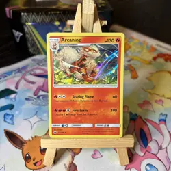 Pokemon TCG Arcanine Sun & Moon 22/149 Holo Holo Rare NM - Image 1