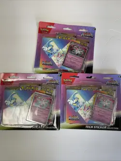 Pokemon TCG Prismatic Evolutions Tech Sticker Collection Sealed Lot (5x) - Image 2