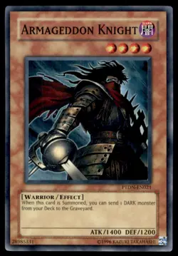 Yu-Gi-Oh! Armageddon Knight #PTDN-EN021 Light Play - Image 1