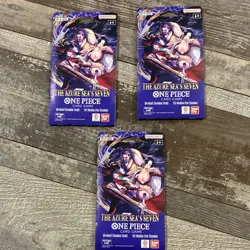 Bandai One Piece CCG The Azure Sea's Seven Booster Packs 3x English Boa Hancock - Image 1