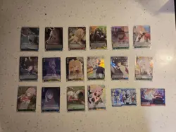 Weiss Schwarz Blue Archive - 18 Holo Foil Japanese Card Lot (16-SR, 2-RRR) - Image 1