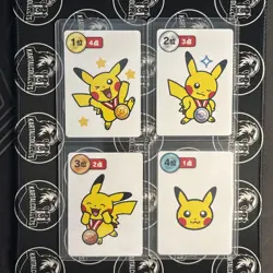Pokemon Center Japan Takara Cards Japanese Pikachu 1st 2nd 3rd 4th! Taruka Red - Image 1