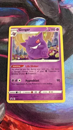 Gengar SWSH052 Sword & Shield Black Star Promo 2020 Pokemon Card LP - Image 1