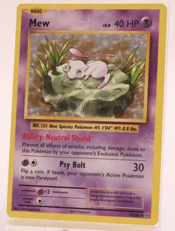 Mew 53/108 Rare Holo Pokemon TCG Card - Image 1