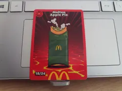 NEW UnRedeemed Trading Card Molten Apple Pie (18/24) McDonalds 2026 Free Postage - Image 1