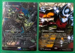 MTG TMNT 65 Card Lot-5 MYTHIC, 10 RARE, 20U, 30C) Raph’s Jitte Ronin Arsenal P11 - Image 1