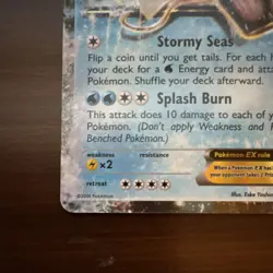 Pokemon TCG Gyarados EX Promo XY106 Holo Basic 180HP 2016 Card LP - Image 2