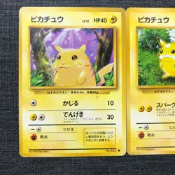 Pikachu Set of 2 Pokemon TCG Old Back cards #025 (1996) JP917 - Image 2