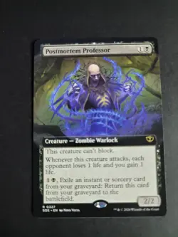 Postmortem Professor (Extended Art) Rare MTG Secrets of Strixhaven - Image 1