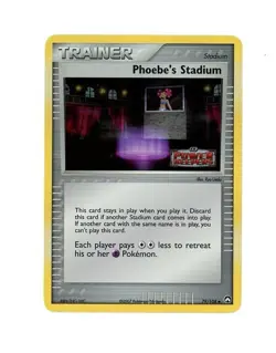 RARE 2007 Pokemon Trainer PHOEBE’S STADIUM HOLO POWER KEEPERS STAMP 79/108! LP - Image 1
