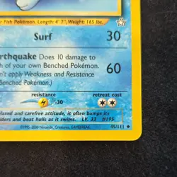 Pokemon Quagsire 45/111 Neo Genesis Uncommon Stage 1 Regular 2000 Card - Image 4
