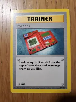 Pokemon Pokedex 1st Edition Base Set Shadowless Vintage - Wotc - Image 1