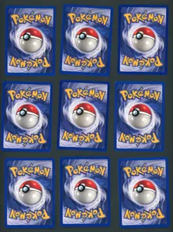 (9) Shadowless Pokemon Lot Common Cards Base Set NM - Image 2