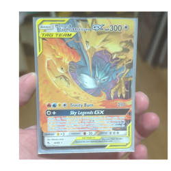 Pokemon TCG Hidden Fates Moltres & Zapdos & Articuno GX Ultra Rare Holo 44/68 - Image 1