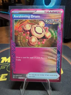 Awakening Drum 141/162 ACE SPEC Rare Holo NM Pokemon SV05: Temporal Forces - Image 1