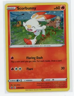 Pokemon TCG - Scorbunny SWSH244 - SWSH Promos - Cosmo Holo - Image 1