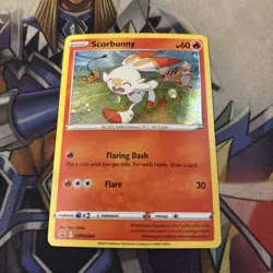 Pokemon Scorbunny SWSH244 SWSH Black Star Promo LP/NM - Image 1