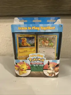 Pokemon Let's Play Pokemon TCG Box of 2 Decks - Eevee & Pikachu Theme Decks 820650807824 - Image 1