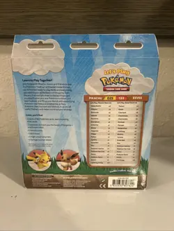 Pokemon Let's Play Pokemon TCG Box of 2 Decks - Eevee & Pikachu Theme Decks 820650807824 - Image 2