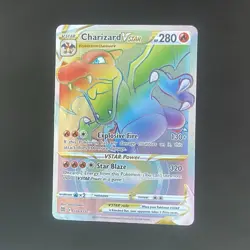 Charizard VSTAR 174/172 Rainbow Rare Brilliant Stars Pokemon HP/MP SurfaceBubble - Image 1