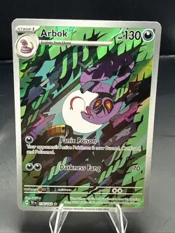 Pokemon TCG Arbok 176/162 SV05: Temporal Forces Illustration Rare Holo English - Image 1