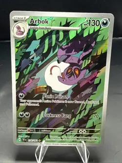 Pokemon TCG Arbok 176/162 SV05: Temporal Forces Illustration Rare Holo English - Image 2