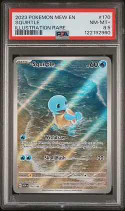 Pokemon 151 Blastoise 200, Wartortle 171, Squirtle 170 PSA 8.5-8 Sequential Set - Image 1
