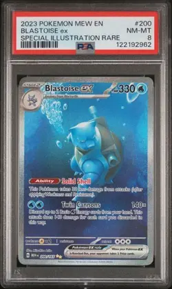 Pokemon 151 Blastoise 200, Wartortle 171, Squirtle 170 PSA 8.5-8 Sequential Set - Image 3
