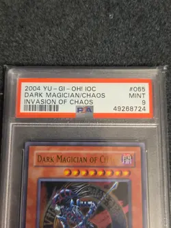 2004 YU-GI-OH Original Print IOC-065 Dark Magician Of Chaos PSA 9 Unl Edition - Image 2