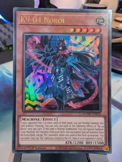 YuGiOh! K9-04 Noroi DOOD-EN025 Ultra Rare 1st Ed - Image 1