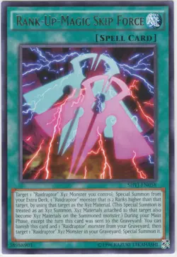 Yugioh! Rank-Up-Magic Skip Force - SHVI-EN058 - Rare - Unlimited Edition Near Mi - Image 1
