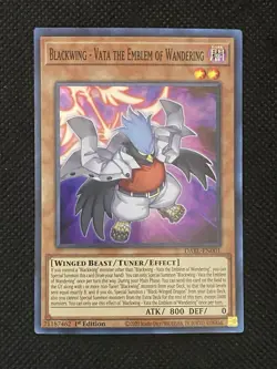 YuGiOh! - Blackwing Vata the Emblem of Wandering DABL-EN001 Super Rare 1st Ed NM - Image 1
