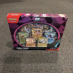 Pokemon Tera Team EX Premium Collection 5 Foils 9 TCG Booster Packs NEW Sealed - Image 1