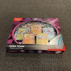 Pokemon Tera Team EX Premium Collection 5 Foils 9 TCG Booster Packs NEW Sealed - Image 3
