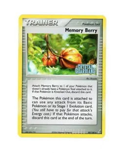 RARE 2006 Pokemon TRAINER MEMORY BERRY HOLO EX CRYSTAL GUARDIANS STAMP 80/100 LP - Image 1