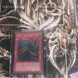 Yugioh Dust Tornado PSV-011 Super Rare Holo Bleed Near Mint 1st Ed - Image 1