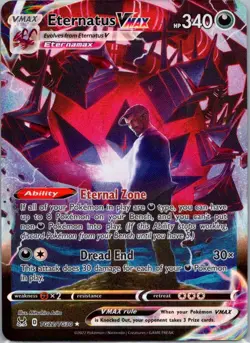 Pokemon TCG Eternatus VMAX TG22 Lost Origin Holo NM - Image 1