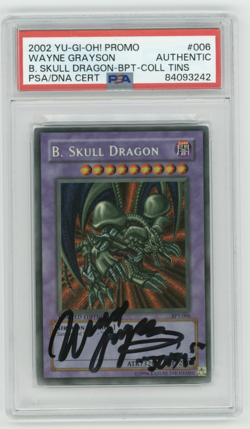 PSA Signed Wayne Grayson Yu-Gi-Oh! B. Skull Dragon! BPT-006 Secret Rare 2002 - Image 1