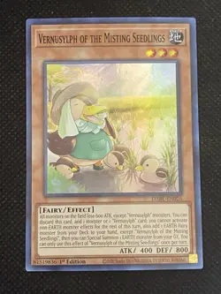 YuGiOh! Vernusylph of the Misting Seedlings DABL-EN026 Super Rare 1st Edition NM - Image 1