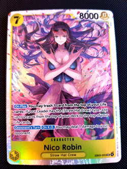 Nico Robin EB03-055 SR One Piece Heroines English NM - Image 1