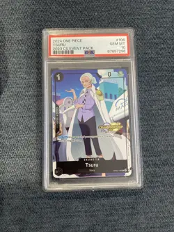 ONE PIECE TSURU 2023 CS CHAMPIONSHIP EVENT PACK ENGLISH PSA 10 #OP02-106 - Image 1