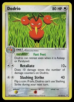Pokemon Card - Dodrio Hidden Legends 33/101 Uncommon Reverse Holo - Image 1