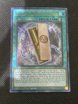 YuGiOh! - Ninjitsu Art Notebook of Mystery DABL-EN061 Ultra Rare 1st Edition NM - Image 1