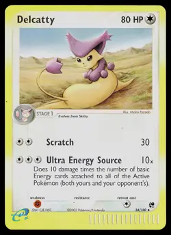 Pokemon Card - Delcatty Sandstorm 34/100 Reverse Holo Uncommon - Image 1