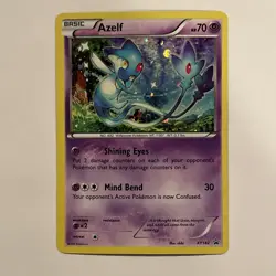 Azelf HOLO RARE XY142 Black Star Promo Pokemon Card NM 2016 - Image 1