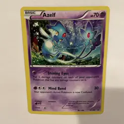 Azelf HOLO RARE XY142 Black Star Promo Pokemon Card NM 2016 - Image 2