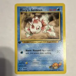 Pokemon Misty's Goldeen Gym Heroes 30/132 Rare 1st Edition Regular English Card - Image 1