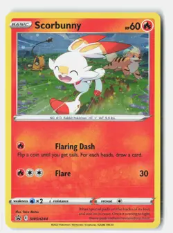 Scorbunny - (Cosmos Holo) Holofoil SWSH: Sword & Shield Promo Cards SWSH244 NM - Image 1