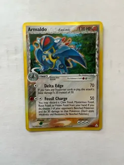 LP- Armaldo Delta Species 1/110 Holon Phantoms Holo Pokemon Card - Image 1