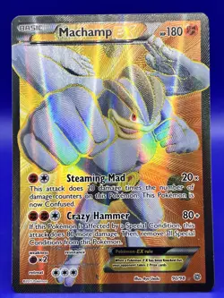 Pokemon Card XY Ancient Origins Holo Full Art Machamp EX 90/98 Ultra Rare NM - Image 1